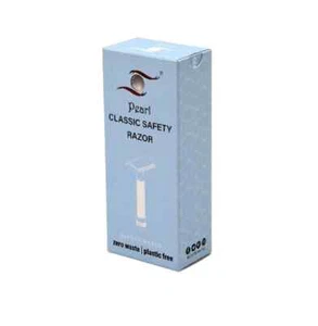 PEARL Men Shaving Double Edge Safety Razor L-55 ( Close Comb,Chrome) Smooth Shav - Picture 1 of 6