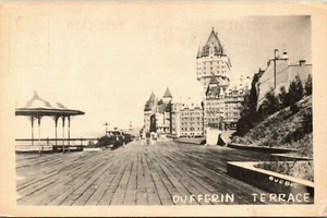 Vintage White Border Postcard Duffin Terrrace Quebec boardwalk Winter Carnival - Picture 1 of 2