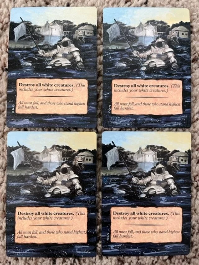 MTG- Virtue's Ruin x4 - Portal - Extended Altered Art - Image 1 of 1