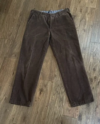 Vintage Nautica Cord Trousers Corduroy Tapered Slouch Fit Brown W36 L32 - Image 1 of 4