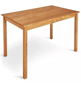 Raye Solid Wood 4 Seater Dining Table - Natural - Brand New - Picture 1 of 1
