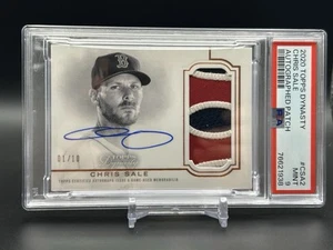 2020 TOPPS DYNASTY AUTOGRAPHED PATCH #CSA2 CHRIS SALE 1/10 PSA 9 - Picture 1 of 2