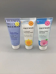 3x Gift Set Freeman Face Sleepy Time Whipped, In Shower Warming, Moisturizing - Picture 1 of 4