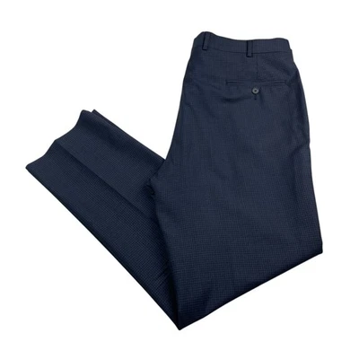 Мужские шерстяные штаны Brooks Brothers Regent Vitale Barberis синие клетчатые • 40x32 - Изображение 1 из 4