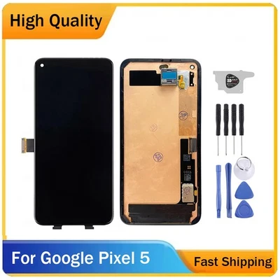 LCD Display For Google Pixel 5 TFT Touch Screen Digitizer Assembly with Tool - Image 1 of 4