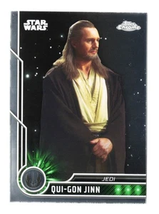 2023 Topps Chrome Star Wars - #60 Qui-Gon Jinn - Jedi - Picture 1 of 2