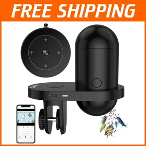 Dispensador automático de alimentos para peces controlado por aplicación con cámara HD - Perfecto para viajar - Imagen 1 de 9
