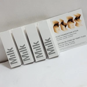 4 X Milk Flex Foundation Stick TRAVEL SIZE In Shade Deep Fonce .1 Oz Great Price - Picture 1 of 5