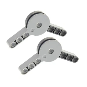 2x Lego Technic Liftarm Dreh Gelenk neu hell dunkel grau Rotation 44224 44225 - Picture 1 of 1