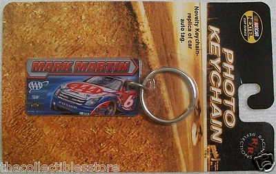 MARK MARTIN AAA ROUSH RACING FORD FUSION NASCAR NEXTEL CUP METAL PHOTO KEYCHAIN - Image 1 of 2