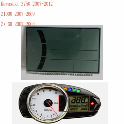 Pantalla para Kawasaki Z750 Z1000 ZX-6R Cuadro de instrumentos Tacómetro Reparación Foto 1 de 2