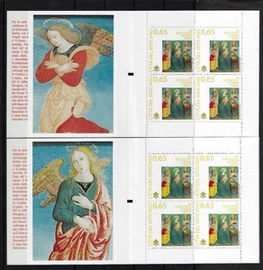 2009 Vaticano BENEDETTO XVI Libretti Natale - angeli blu/rosso MNH** - Imagen 1 de 1