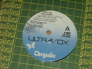 ULTRAVOX *RARE OZ 7" 45 ' REAP THE WILD WIND ' 1982 VGC+ - Picture 1 of 2