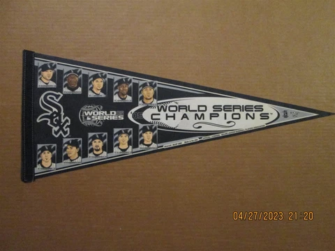 MLB Chicago White Sox 2005 World Series Champions Team Photo Baseball Pennant Cover