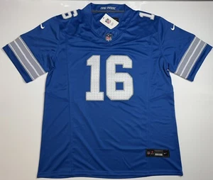 Maglia XL Jared Goff #16 Vapor FUSE blu Detroit Lions nuova con etichetta - Foto 1 di 10