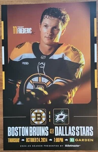 Boston Bruins Trent Frederic 2024~2025 Poster - Picture 1 of 2