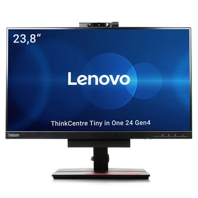 Lenovo ThinkCentre Tiny-in-One 24 Gen4 23,8 Zoll TFT Monitor FULL HD IPS Webcam - Bild 1 von 4