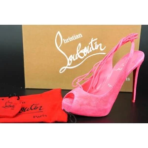 Christian Louboutin Lace Up NVP 120 Platform Ankle Wrap Sandals SZ 37.5 NIB$995 - Picture 1 of 10