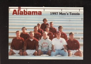 Alabama Crimson Tide--Horario de bolsillo de tenis 1997 - Imagen 1 de 1