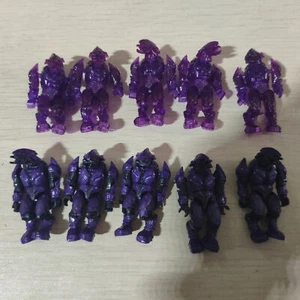 10pcs Halo Mega Bloks Translucent & Purple Combat Covenant Elite Ultra Figure - Picture 1 of 6