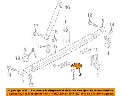 GM OEM 14-23 Sierra 1500 Suspension Components-U-Bolt Plate 23450470 - Image 1 of 2