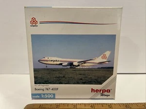 1:500 Herpa Cargolux Airlines Boeing 747 Jet Die Toy Scale Model Wings Cargo - Picture 1 of 9