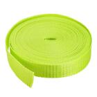 Heavyweight Polypropylene Webbing Strap 1" 10 Yards Fluorescent Yellow Green