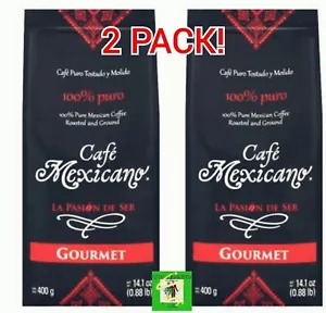 X2 Gourmet Cafe Mexicano Tostado/Molido Roasted/Ground 100% PURE MEXICAN COFFEE - Picture 1 of 6