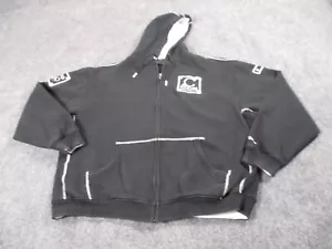 Coogi Sweatshirt Men's 2XL XXL Black Full Zip Cotton Blend Y2K - Picture 1 of 13