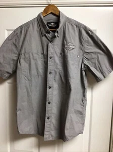 Harley Davidson Herren L Kurzarm Hemd bestickt Original MotorCloths - Bild 1 von 4