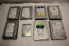 JOB LOT 8 X HARD DRIVES MIXED TOSHIBA SEAGATE WESTERN DIGITAL UNTESTED FOR PARTS