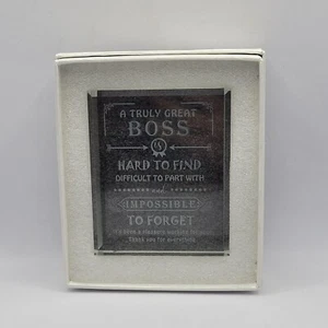 Best Boss Paperweight Glass Quote - Picture 1 of 5