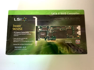 LSI 3ware 9650SE 2-Port SATA II RAID Controller Card (9650SE-2LP) - Image 1 of 3