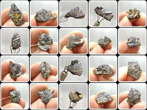 Small 41 Pcs Lot Of Small Sizes Sagenite Var Rutile On Hematite Crystals, 57.9g - Picture 1 of 23