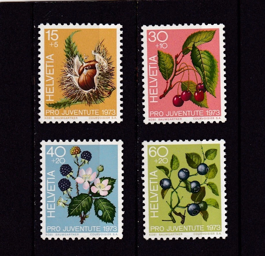 SWITZERTAND #B418-B421 MNH FRUIT OF THE FOREST - Image 1 of 1