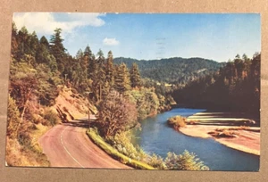 1961 USED POSTCARD - THE CURVE IN THE ROAD..... BY MARGARET L. FARRAND - Picture 1 of 2