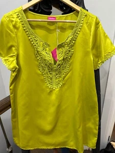 Together LIME LONG TUNIC top - size 14 NWT - Picture 1 of 4