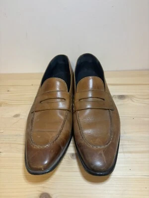 Oliver Sweeney Italia Hombres Talla 11 Imola Marrón Cuero Mocasines Zapatos H13 Foto 1 de 4