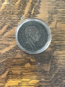 1914 E German FRIEDRICH AUGUST Konig Funf (5) Mark - Picture 1 of 7