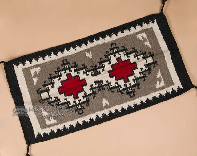 Mission Del Rey - Rustic Western Wool Area Rug 20"x40" (40325) - Image 1 of 1