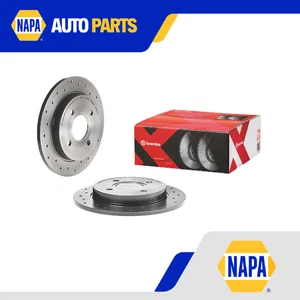 2x Brake Discs Pair fits FORD FOCUS Mk1 1.6 Rear 98 to 04 253mm Set Brembo New - Picture 1 of 9