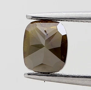 NATURAL DIAMOND 0.96cts YELLOW BROWN MIX COLOR OVAL SHAPE BRILLIANT CUT DIAMOND - Picture 1 of 11