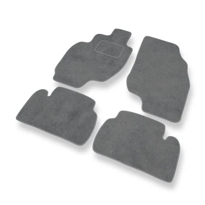 Tapis de sol en velour pour Hyundai Coupe II Coupé (1999-2002) Gris - Photo 1/3
