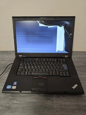 Lenovo ThinkPad T520 15.6" - Intel Core i5-2410M 2.30GHz, No HDD, Broken Screen - Image 1 of 3