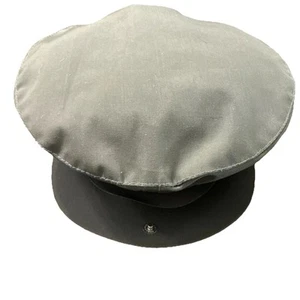 Vintage Bianchi Cappelli Newsboy Hat Gray Newspaper Cap Snap Front XL 7 1/2 - Picture 1 of 10