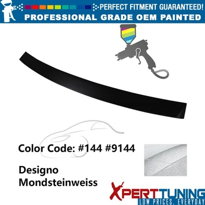 Fits 10-16 Benz E-Class W212 4Dr OE Style Painted #144 White Roof Spoiler ABS Foto 1 de 4