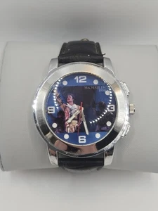 Michael Jackson Memorial Collectible Wristwatch 1958–2009 Quartz Genuine Leather - Picture 1 of 5