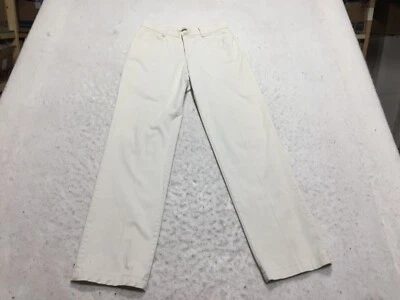 Lee Pants Womens 8 Long Relaxed Straight Leg Beige Pockets - Image 1 of 4