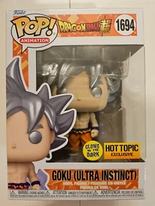 Funko Pop! Anime Dragon Ball Z GOKU (ULTRA INSTINCT) GITD Hot Topic Exclusivo #1694 - Imagen 1 de 5