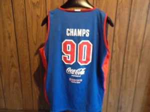 Detroit Pistons jersey 1989/90 NBA Champs large promotional item Coca Cola - Picture 1 of 3